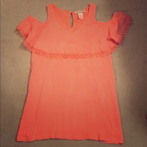 Cold shoulder short dress